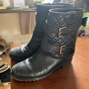 Kate Spade Black Leather Boots sz 7